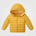 thumbnail image 2 of Teylalorva Outerwear Jackets for Girls Lightweight Puffer Jacket Casual Warm Winter Coat for Girls（Girls） Yellow Size 12, 2 of 2