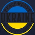 thumbnail image 3 of CafePress - Peace Love Ukraine T Shirt - Women's Traditional Fit Dark T-Shirt, 3 of 4