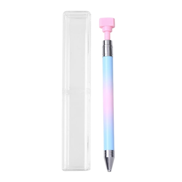 Herramienta para recoger diamantes de imitación, para decoración de uñas, con bolígrafo de cera recargable y giratorio.