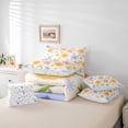 thumbnail image 5 of Homewish Kawaii Cartoon Flower Bedding Comforter Set 7 Pieces, Rustic Floral Plant Full Bedding Set, Teens Kids Girls Women Reversible Fitted Sheet Flat Sheet, Microfiber Bedroom Decor, 5 of 7