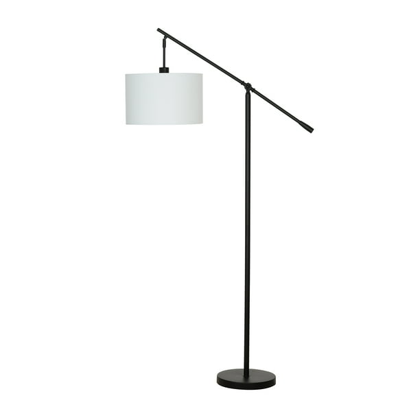 Cresswell Lighting 66 Modern Semi Gloss Black Metal Floor Lamp Com Cresswell Lighting 66 Modern Semi, Modern Metal Floor Lamp