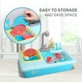 CUTE STONE Color Changing Kitchen Sink Toys, Kids Working Child's