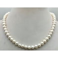 thumbnail image 2 of GAVONO Natural White 7-10mm Akoya Freshwater Pearl Necklace 14-50'' 925 Silver Clasp-8-9 mm-20 in, 2 of 5