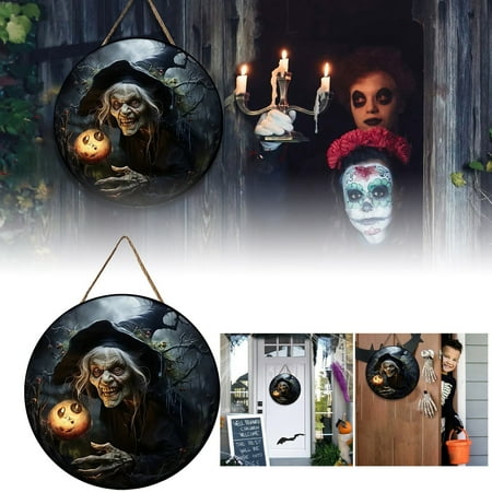 

Decoration Door Decoration Witch Pumpkin Decoration Pendant Party Decoration Home Outdoor Garden Decoration Supplies Hanging Wreath Welcome Signs for Front Porch Bathroom Signs Makeup Vanity with