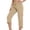 AN14_Khaki, variant on Womens Capri Pants with Pockets Cargo Hiking Pants Lightweight Summer Casual Capris for Outdoor Travel Coffee S