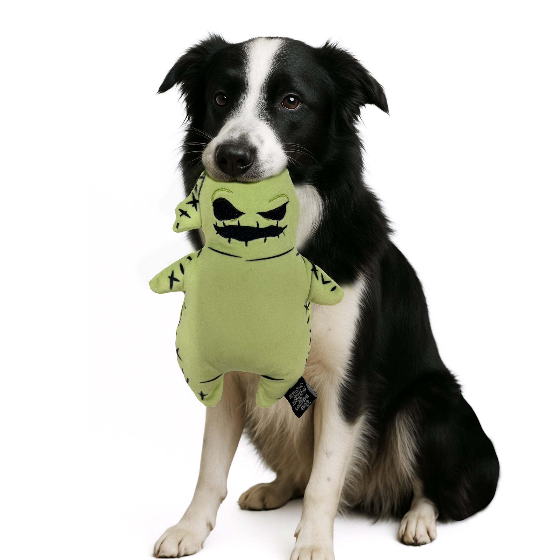 Disney Halloween Dog Toy, Nightmare Before Christmas, Oogie Boogie, Plush, Squeaky, Green, 8"