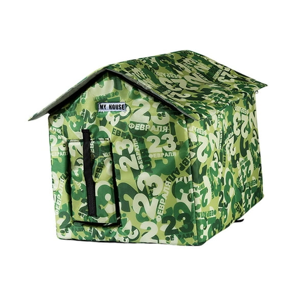 Casa para gatos al aire libre para gatos, perros, gatos callejeros, cama de invierno, casetas portátiles impermeables para perros, tienda de campaña S