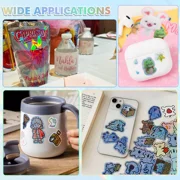 Koala Holographic Sticker Paper for Inkjet + Laser Printers, 20 Sheets Mixed 8.5x11 inch Printable Vinyl Sticker Paper, Dries Quickly Waterproof Sticker Paper