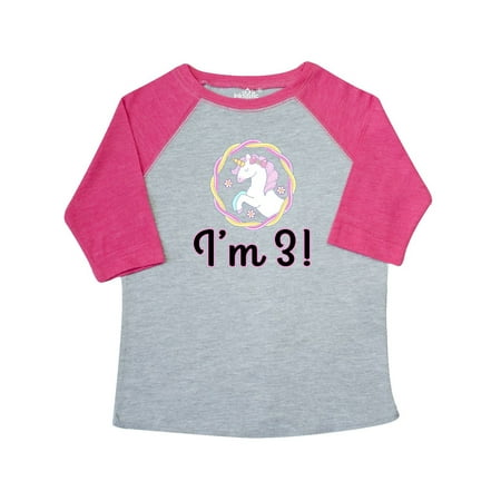 

Inktastic 3rd Birthday Party Unicorn 3 Year Old Gift Toddler Toddler Girl T-Shirt