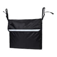 thumbnail image 1 of Injueey para silla de ruedas con hebilla impermeable reflectante correa ajustable bolsa silla de ruedas gafas de sol bolsas de almacenamiento Almacenamiento y organización del hogar Negro Injueey HA077822-01, 1 of 6