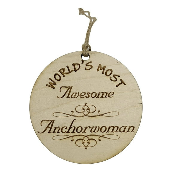 Worlds most Awesome Anchorwoman - Ornament
