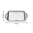 thumbnail image 2 of BalsaCircle 12 Silver 4" Metallic Mini Rectangle Trays Favor Holders, 2 of 8