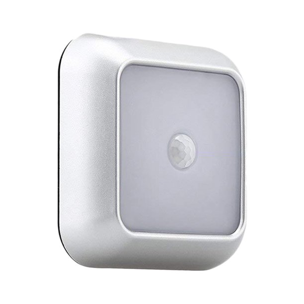 Luz nocturna con sensor de movimiento, armario automático, lámpara de armario de escalera, 0,75 W, Blanco claro jinwen Luz de sensor de infrarrojos