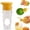 Yellow, variant on 2-in-1 Lemon Lime Juicer Squeezer, Heavy Duty Handheld Citrus Press with Color-Coded Attachments for Maximum Juice Extraction, Dishwasher Safe (Green)