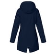 thumbnail image 5 of Waterproof Jacket Women Outdoor Waterproof Fleece Lined Jacket Hooded With Pockets Long Sleeve Hooded Casual Jacket For Cold Wet Weather Women's Down Jacket, 5 of 5