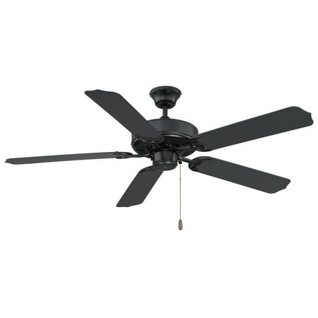 

Savoy House 52-EOF-5MB-FB Nomad 52 Indoor/Outdoor Black Wet Rated Ceiling Fan (52 W x 12 H)
