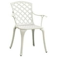 thumbnail image 2 of vidaXL Garden Chairs 6 pcs Cast Aluminium White, 2 of 5