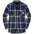 thumbnail image 2 of Men's Long Sleeve Quilted Lined Flannel Shirt Jacket with Hood Jackets for Men, 2 of 5