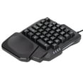 thumbnail image 2 of Mini teclado mecánico, teclas de teclado para juegos con una mano, teclado para juegos, teclado con una sola mano, construcción robusta, 2 of 9