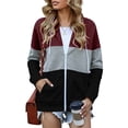 thumbnail image 1 of Sudadera Con Capucha Y Cremallera Para Mujer, Sudadera Con Capucha De Manga Larga Para Mujer, Bolsillos Laterales De Poliéster Informal, Fáciles De Combinar Para El Día A Día ANGGREK No, 1 of 7