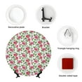 thumbnail image 4 of Balery Flower Print Bone China Decorative Plate Ceramic Dinner Plates Art Crafts with Display Stand-8in, 4 of 6