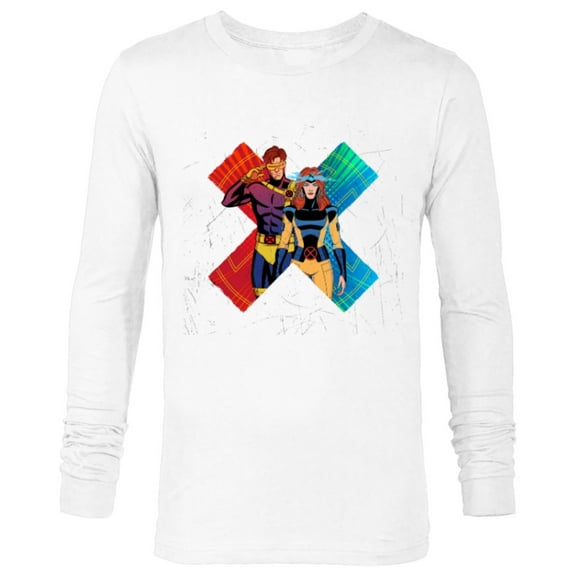 Marvel Studios X-Men ’97 Cyclops and Jean Grey X-Symbol- Long Sleeve T-Shirt for Men - Customized-White