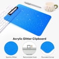 thumbnail image 5 of Cute Sparkly Glitter Clipboard 6 Color Set, Durable A4 Plastic Clip Board, Back to School Gift for Students Teachers, 5 of 7