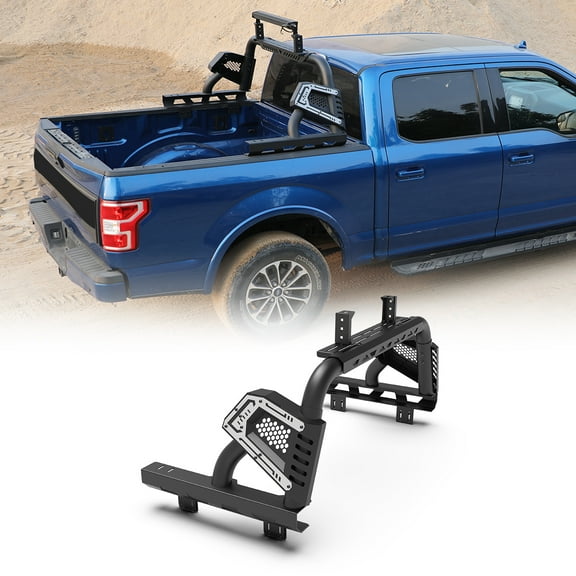 62.68"~72.52" Adjustable Pickup Trucks Universal Roll bar Bed Rack For Mid-Size、Full-Size Pickup Truck