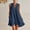 Navy women's boho mini dress a1, variant on Women's V Neck Sleeveless Ruffle Flowly Mini Dress Solid Boho Beach Vacation Swing A-Line Casual Sundresses Clothes Travel Outfits, Pink S