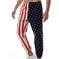 thumbnail image 3 of QATAINLAV Casual Pants for Men 4th of July Patriotic Sweatpants with Pockets American Flag Print Long Trousers Independence Day Outdoor Sport Pant Red 3XL, 3 of 5