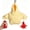 Yellow, variant on Mini Hoodie Squishy Keychain – Cute Stress Ball, Portable Squeeze Toy for Stress Relief, Keychain Charm(RL Red 1 PC)