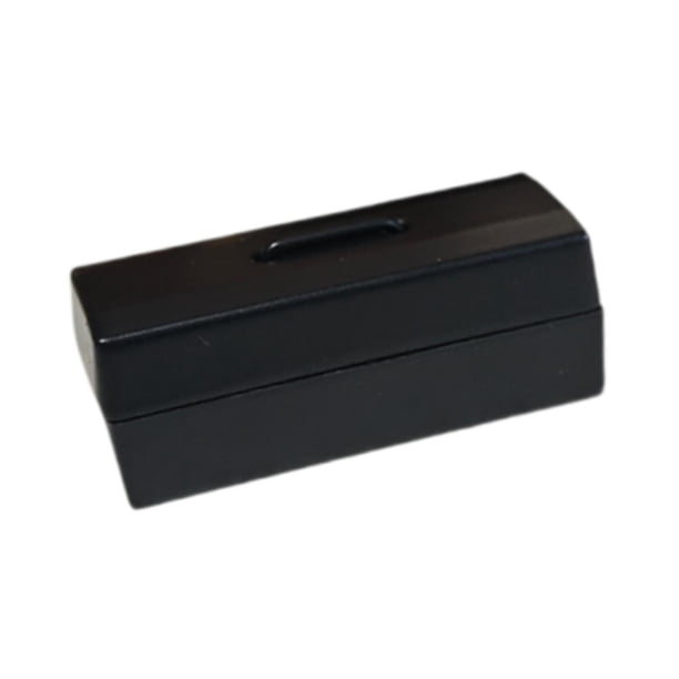 Caja de Herramientas para casa de muñecas a escala 1/12, accesorios para casa de muñecas, bricolaje, pequeño organizador, Mini suministros de paisaje, negro