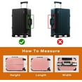 thumbnail image 3 of LZLINGMEI Clear PVC Luggage Cover Protectors Transparent Waterproof Sleeve for Wheeled Suitcases, 3 of 14