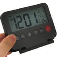 thumbnail image 5 of ETHZZLE Compact Black Bedside Table Clock with Silent Movement and Multifunctional Display, 5 of 8
