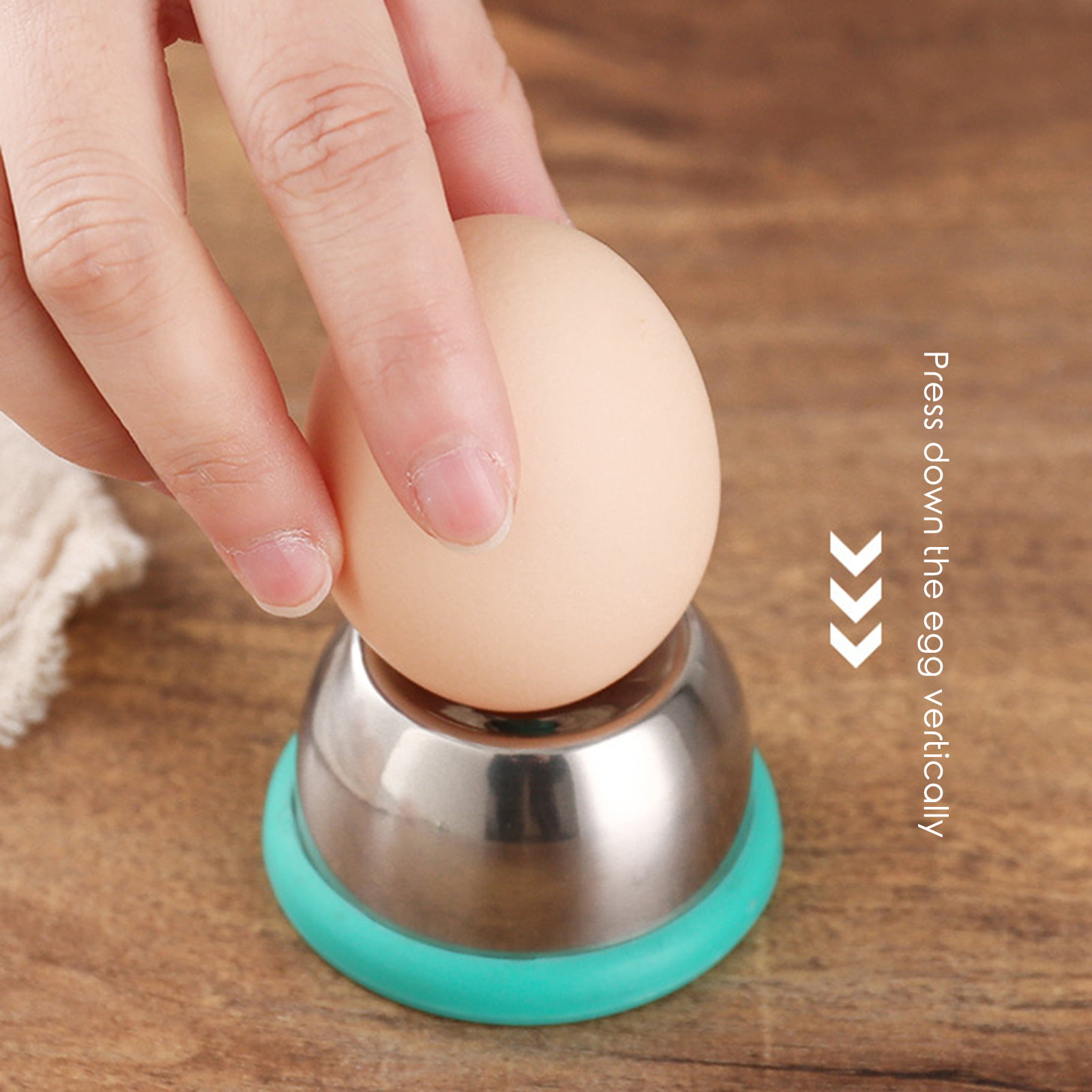 Stainless Steel Egg Picker, Semi-Automatic Egg Shell, Hole Beat