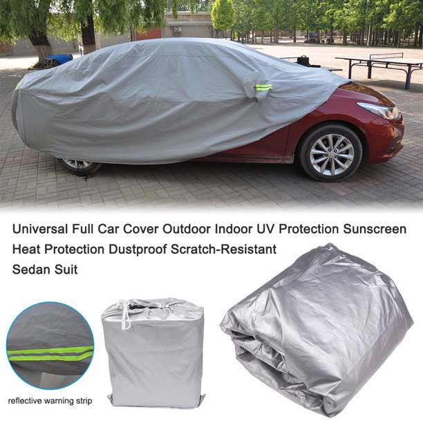 Universal Full Car Cover Outdoor Indoor UV Protection Sunscreen Heat