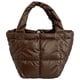 thumbnail image 1 of Bolso Mano Plumas para Mujer Bolso Mano Elegante Y Acolchado Bolso Compras Diario (marrón), 1 of 9