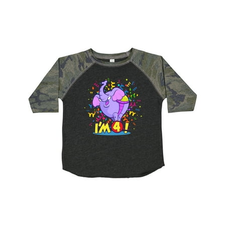 

Inktastic I m 4 Circus Elephant Gift Toddler Boy or Toddler Girl T-Shirt