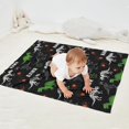 thumbnail image 2 of Black Cartoon Dinosaurs Rawr Pattern Blanket,Comfortable Soft Flannel Throw Blanket,All Season,Warm Lightweight Blankets for Sofa Bed Couch Living Room Chair,30"x40", 2 of 4