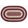 thumbnail image 2 of Capitol Importing 02-791 20 x 30 in. C-791 Oval Braided Rug, Burgundy, Gray & Cream, 2 of 2