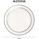 thumbnail image 3 of 25 Premium Plastic Dinner Party Plates With Gold Rim, Multi-use Perfect For Weddings, Birthdays-fcy, 3 of 5