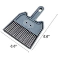 thumbnail image 2 of Dustpan and Brush Set, Multi-Functional Cleaning Tool/Mini Sweeper with Hand Broom Brush, Cute Dust Pan for Home Kitchen Bathroom Desk Keyboard Car Pet Sweeping Dusting (Blue), 2 of 7