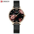 thumbnail image 2 of Women Watches Curren Black Clock Stainless Steel Mesh Quartz Wristwatch Female Casual Charm Watch For Ladies Relogios Feminino - Quartz Wristwatches, 2 of 6