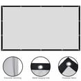 thumbnail image 3 of Proyector De Pantalla 16:9 De 60 Pulgadas, Cortina Simple, Película Para El Hogar, Ktv Para Exteriores, Oficina, Portátil, Pantalla De Proyector 3D Hd Kearding EL012896-00, 3 of 6