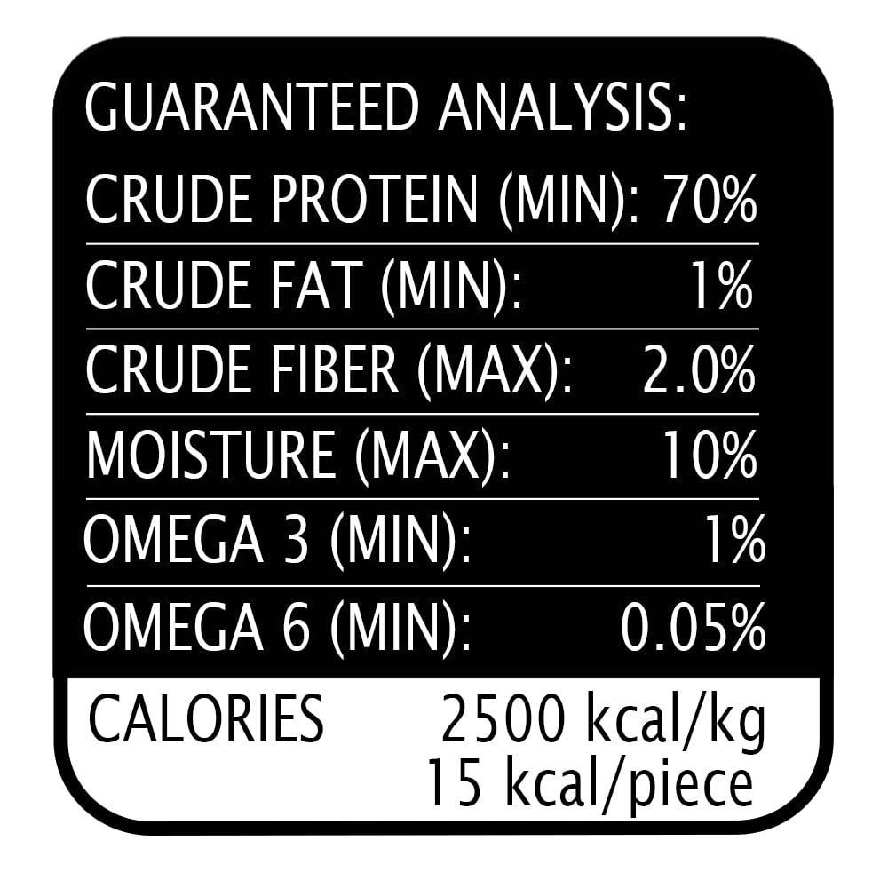 Hubert Pet Premium Cod Skin Crisps Natural Single Ingredient Dog Treats, Grain Free, USA Tested for All Breeds - 1.5 Resealable lbs Bag