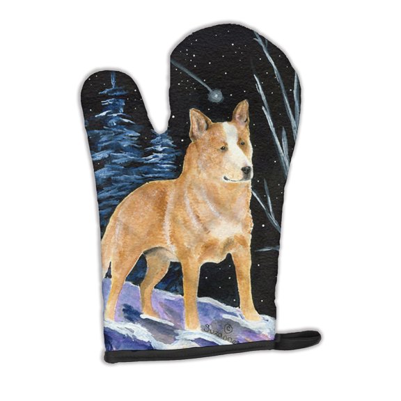 Starry Night Australian Cattle Dog Oven Mitt