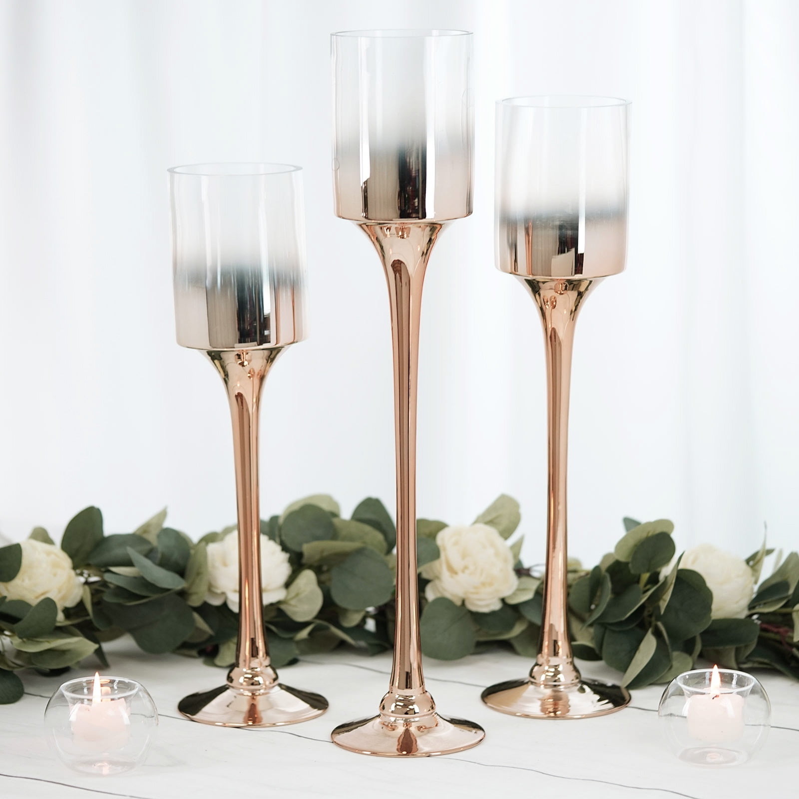 inexpensive candle holders wedding reception