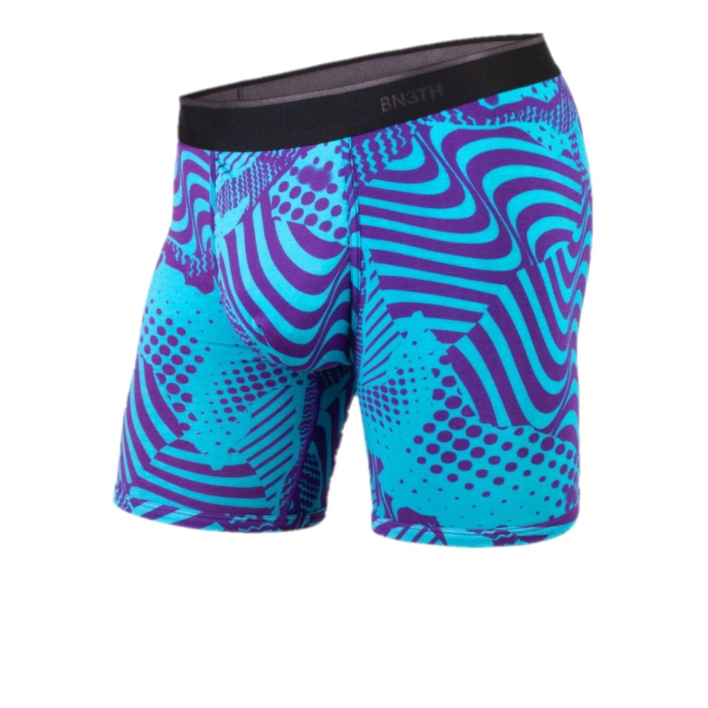 BN3TH Men's Prints Classic Boxer Brief (Dashed-Multi, Large) 