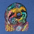 thumbnail image 2 of Funny Neon Sloth | Dean Russo Art Animal Lover Tri-Blend Racerback Sleeveless Top, Vintage Royal, XL, 2 of 5