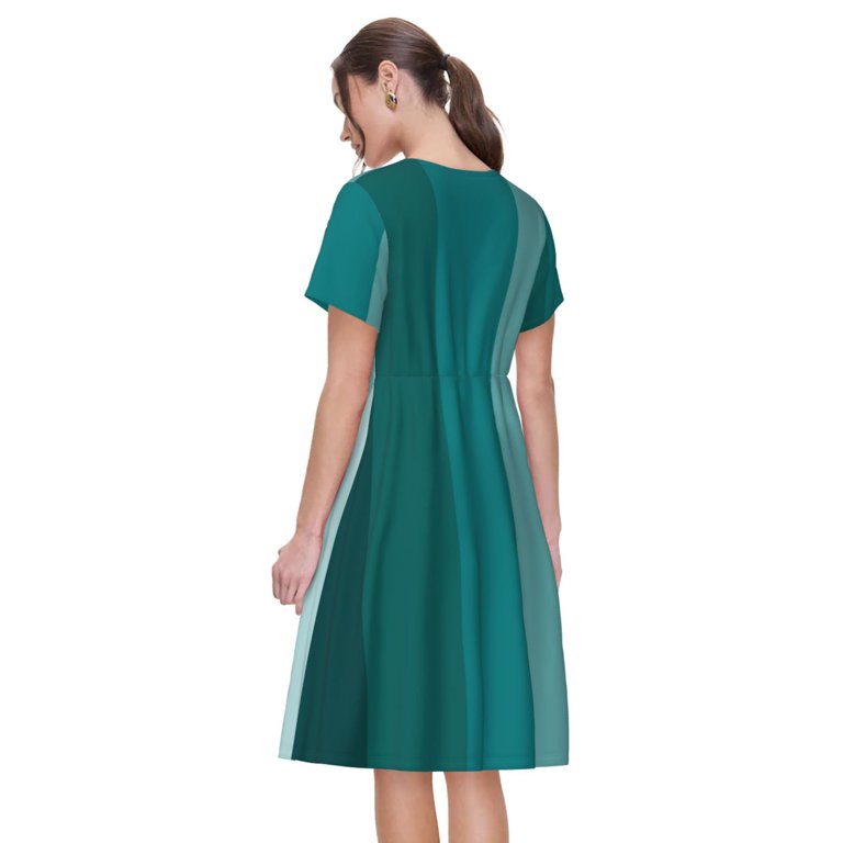 strapless open back dress Women's polyester-spandex blend White Sublimation Cut & Sew Dress – HOOK N  LEAD main image 0